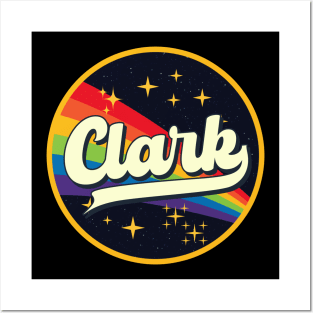 Clark // Rainbow In Space Vintage Style Posters and Art